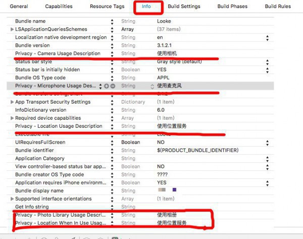 [置頂]        xcode8 iOS10上關于NSPhotoLibraryUsageDescription NSCameraUsageDescription 等問題