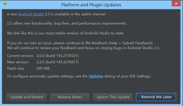Android Studio 2.2 正式穩(wěn)定版已發(fā)布，先睹為快！