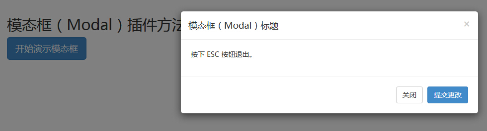模態框（Modal）插件方法