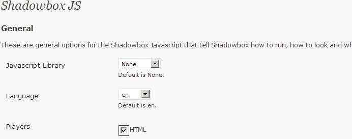 Wordperss 幻燈片插件Shadowbox JS