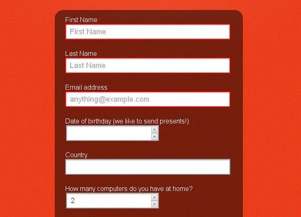 分享16個優秀的 CSS3 表單開發教程