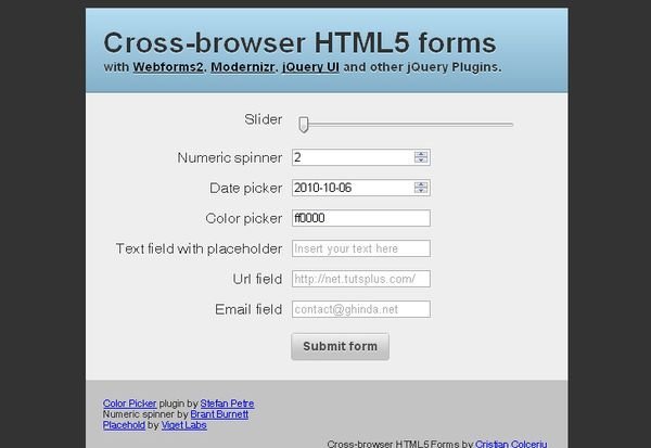 分享16個優秀的 CSS3 表單開發教程